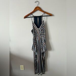 BCBGeneration Multicolor Striped Midi Dress